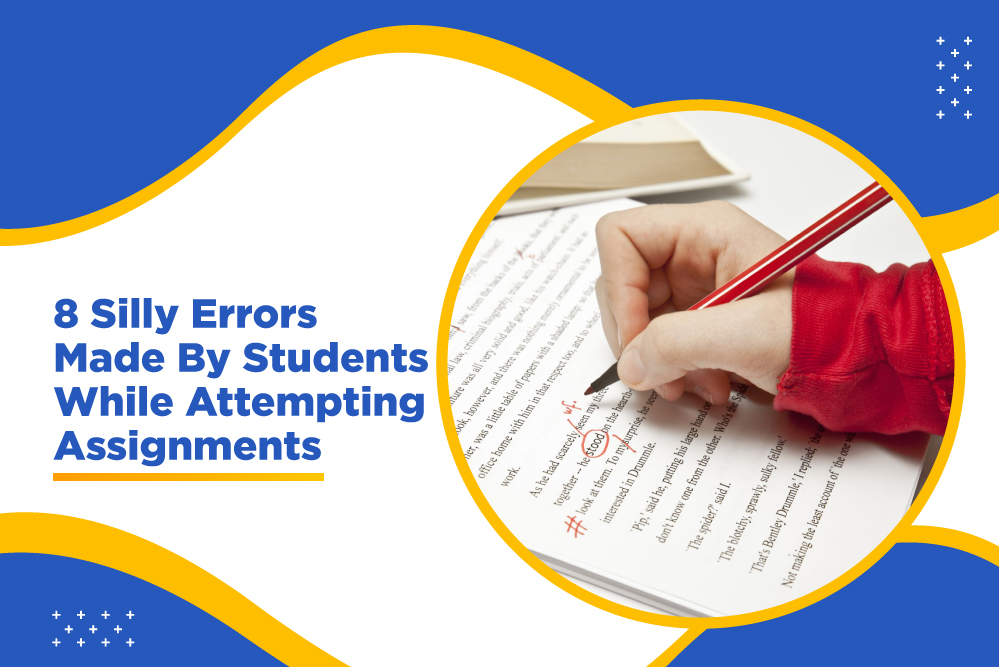silly errors made by students while attempting assignments